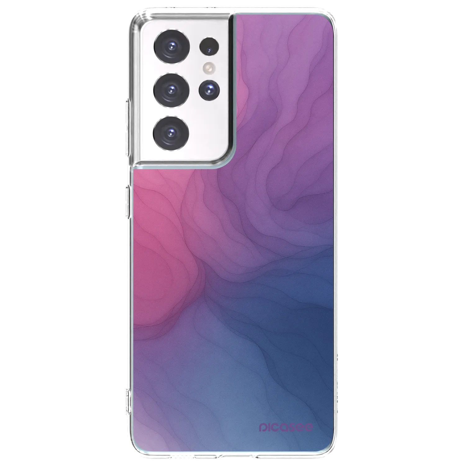 Picasee Samsung Galaxy S21 Ultra 5G G998B Hülle - Transparentes Silikon - Silk