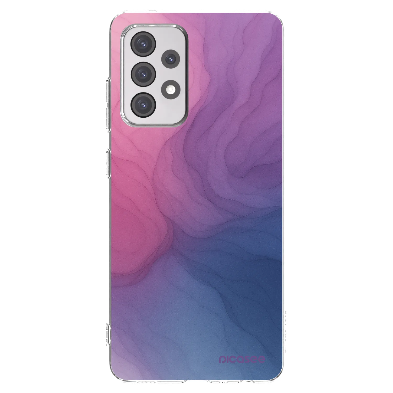 Picasee Samsung Galaxy A52 5G A525F Hülle - Transparentes Silikon - Silk