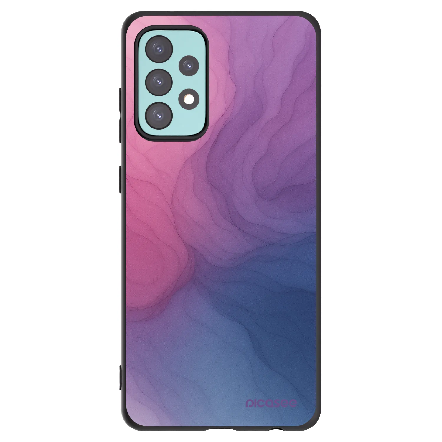 Picasee Samsung Galaxy A72 A725F Hülle - Schwarzes Silikon - Silk