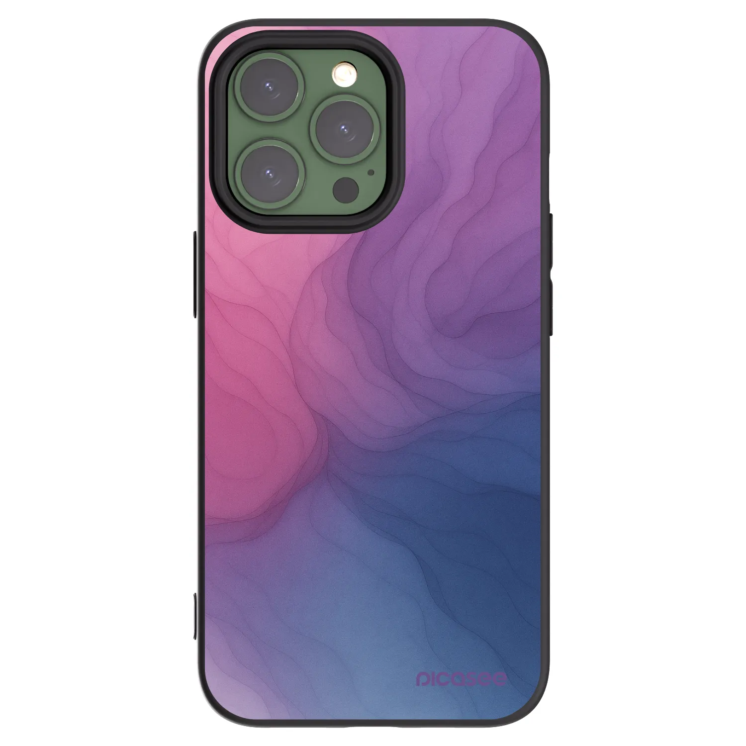 Picasee Apple iPhone 13 Pro Hülle - Schwarzes Silikon - Silk