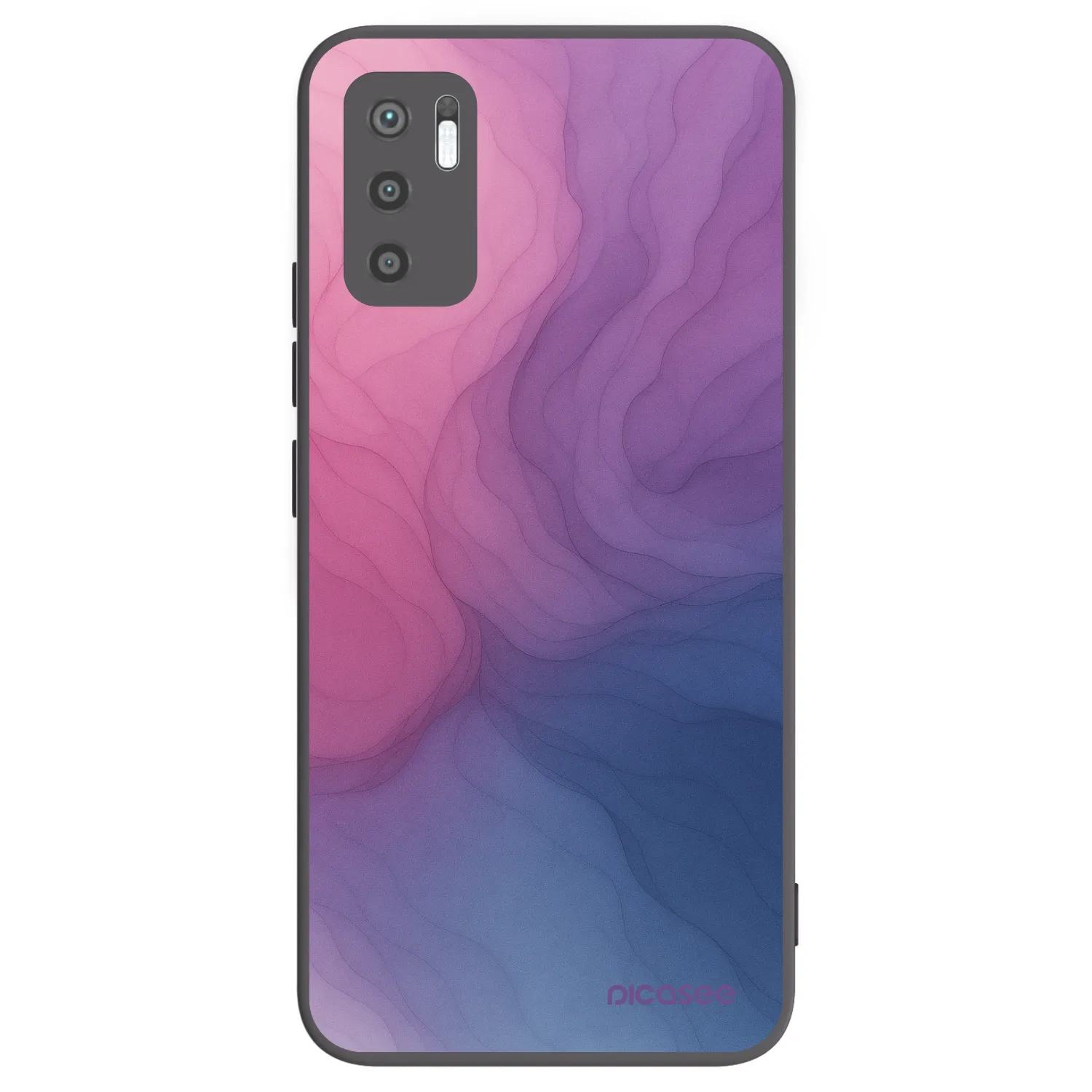Picasee Xiaomi Redmi Note 10 5G Hülle - Schwarzes Silikon - Silk