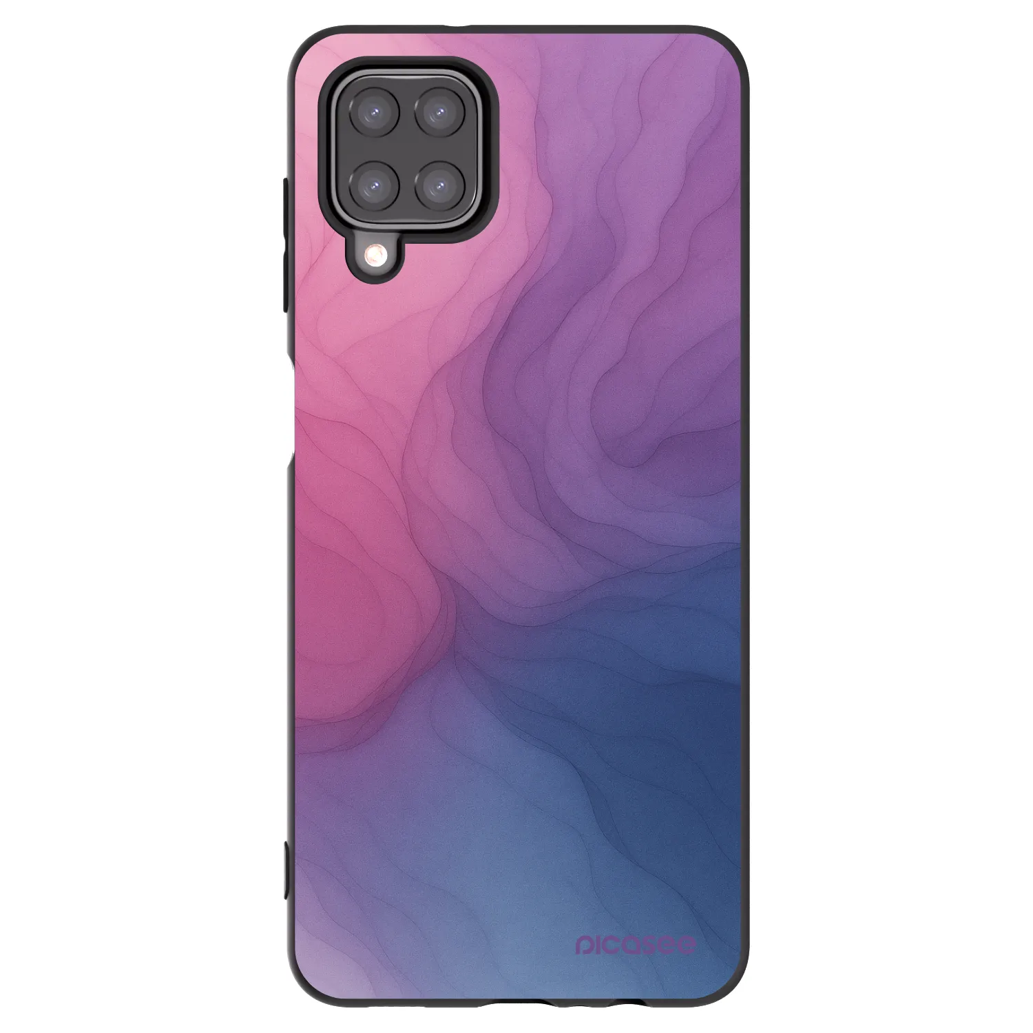 Picasee Samsung Galaxy M12 M127F Hülle - Schwarzes Silikon - Silk