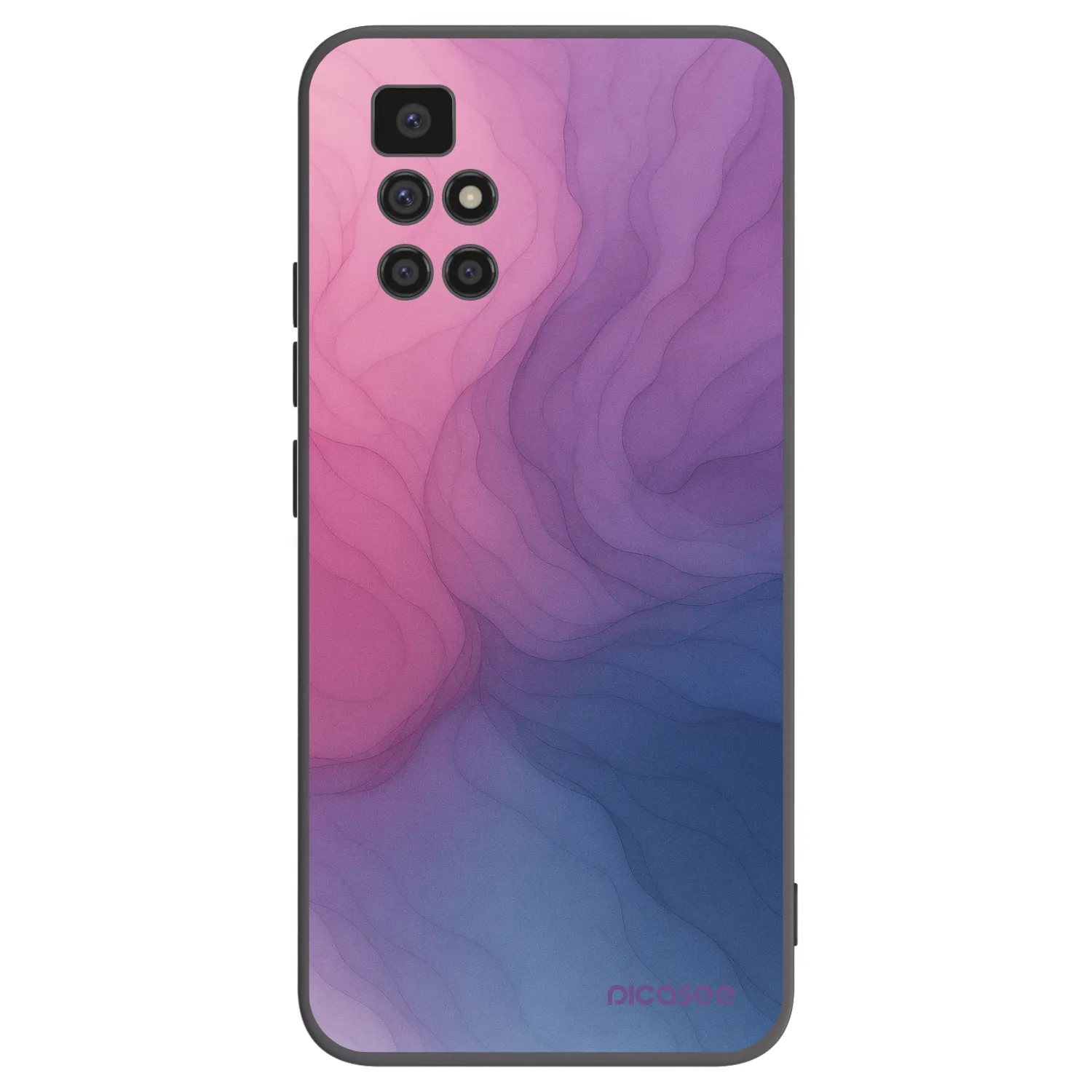 Picasee Xiaomi Redmi 10 Hülle - Schwarzes Silikon - Silk
