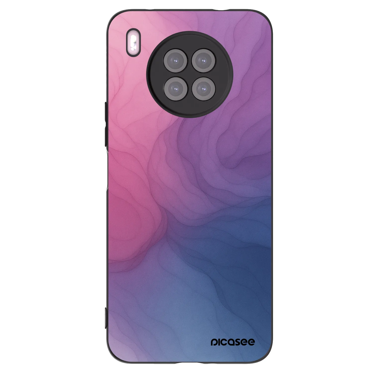 Picasee Huawei Nova 8i Hülle - Schwarzes Silikon - Silk