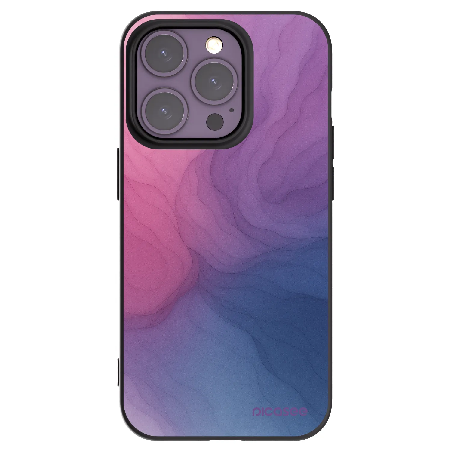 Picasee Apple iPhone 14 Pro Hülle - Schwarzes Silikon - Silk