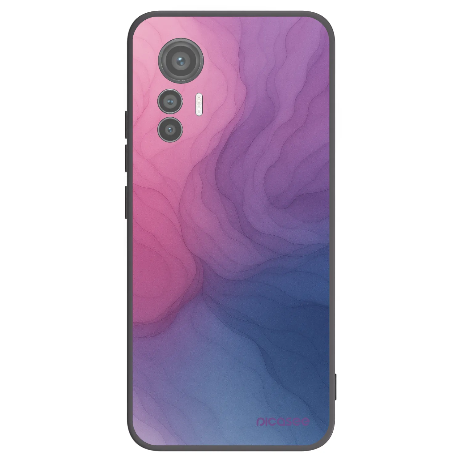 Picasee Xiaomi 12 Lite Hülle - Schwarzes Silikon - Silk