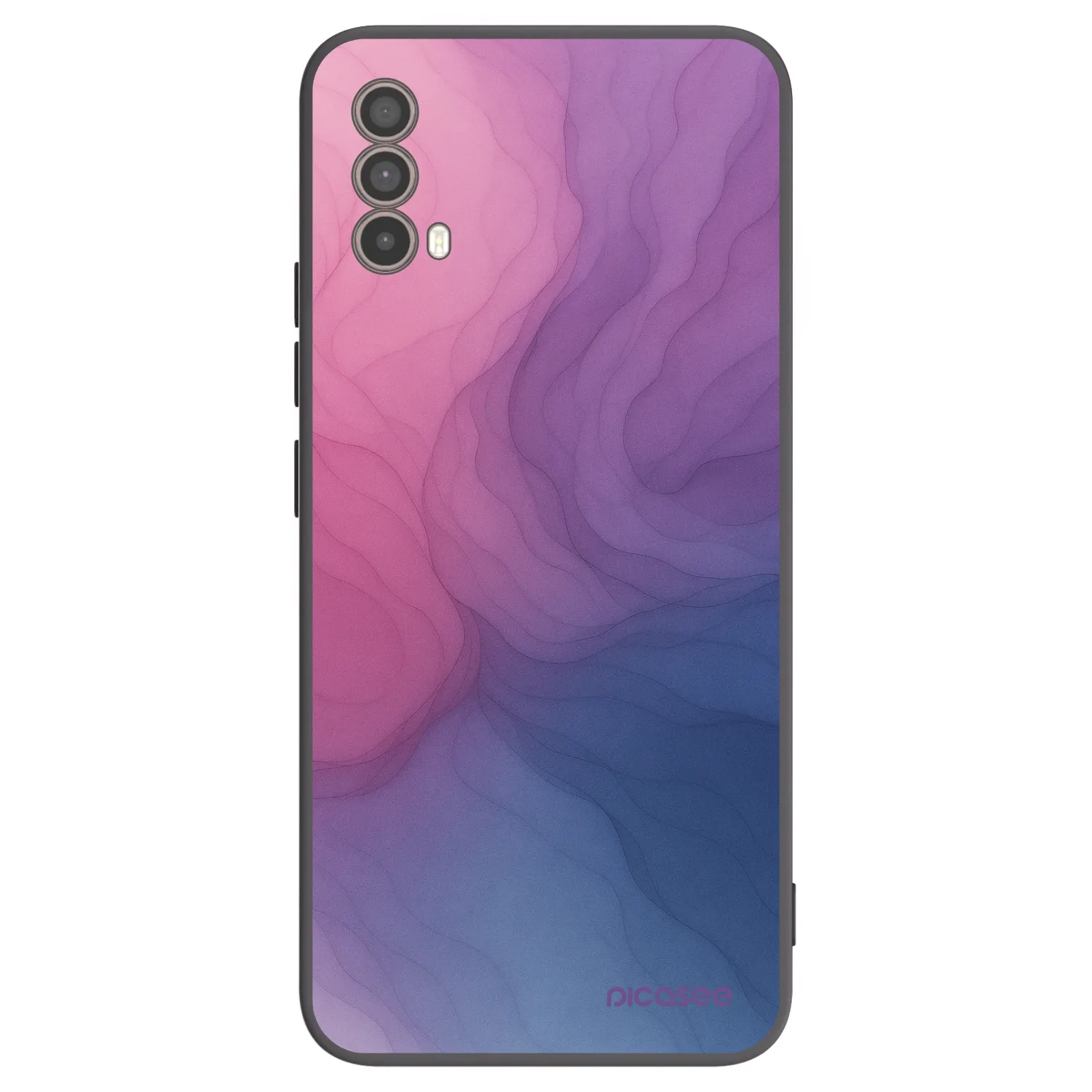 Picasee Motorola Moto E40 Hülle - Schwarzes Silikon - Silk