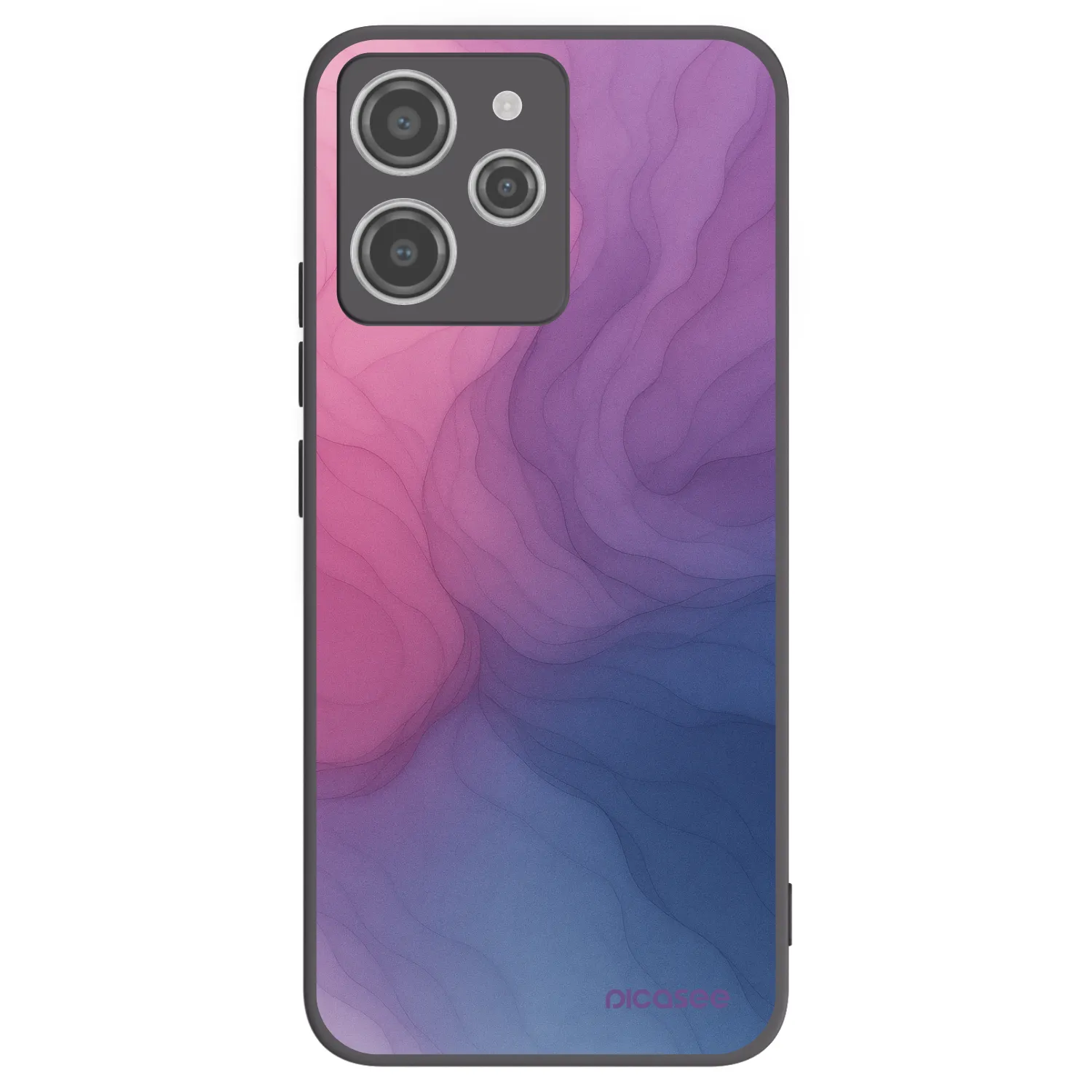 Picasee Xiaomi Redmi 12 4G Hülle - Schwarzes Silikon - Silk