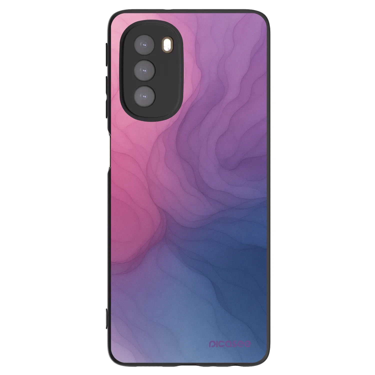 Picasee Motorola Moto G51 Hülle - Schwarzes Silikon - Silk