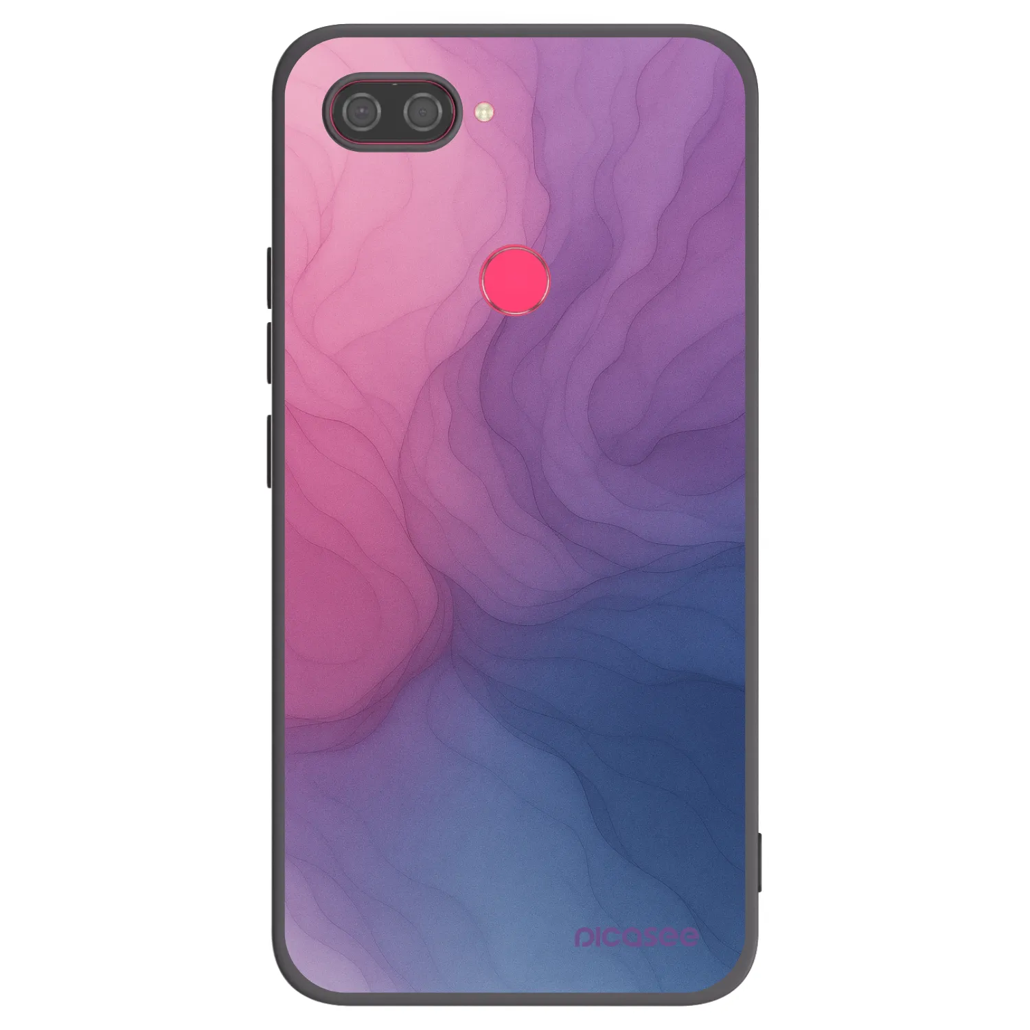 Picasee Xiaomi Mi 8 Lite Hülle - Schwarzes Silikon - Silk