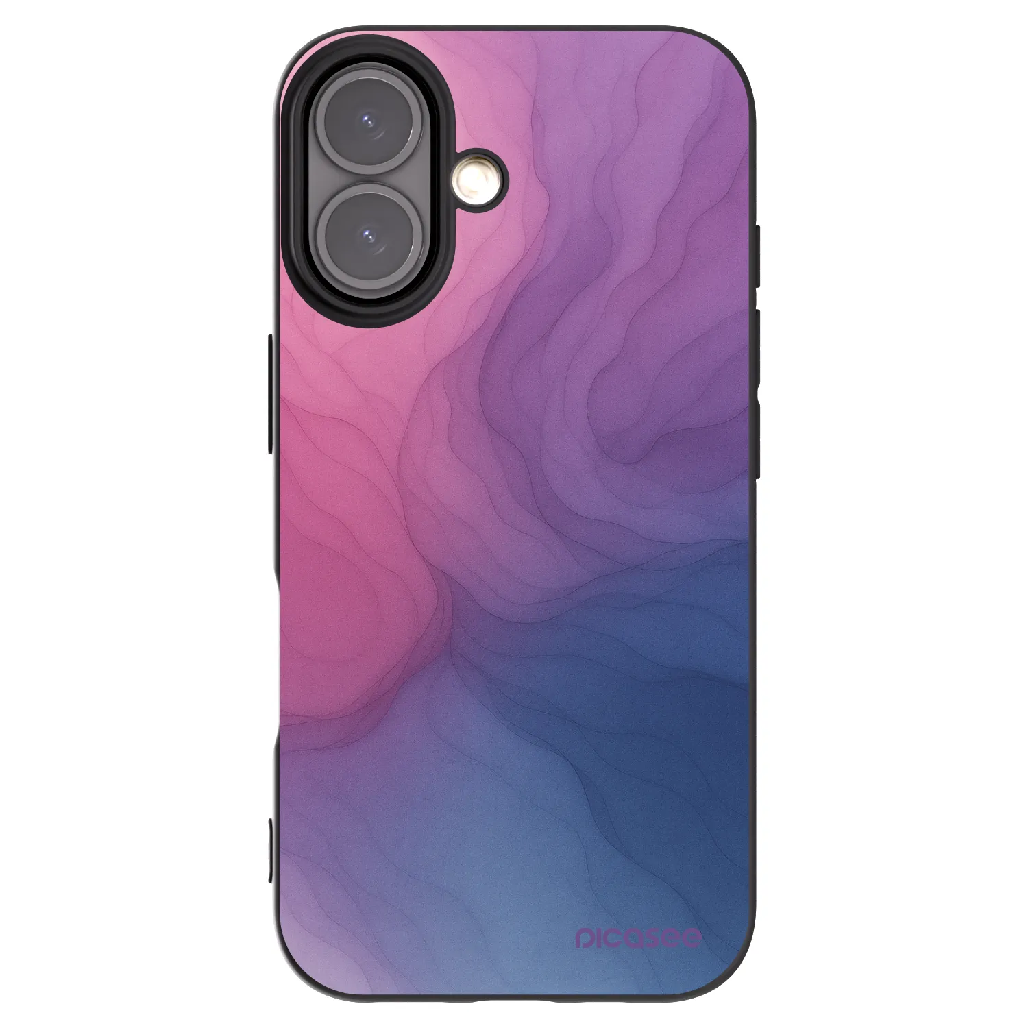 Picasee Apple iPhone 16 Hülle - Schwarzes Silikon - Silk