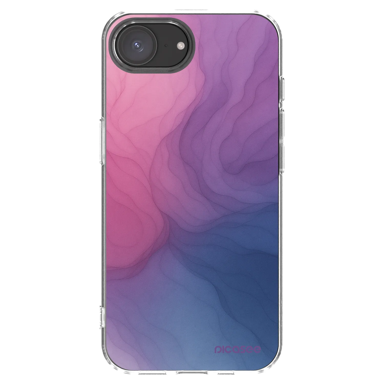 Picasee Apple iPhone 16e Hülle - Transparentes Silikon - Silk