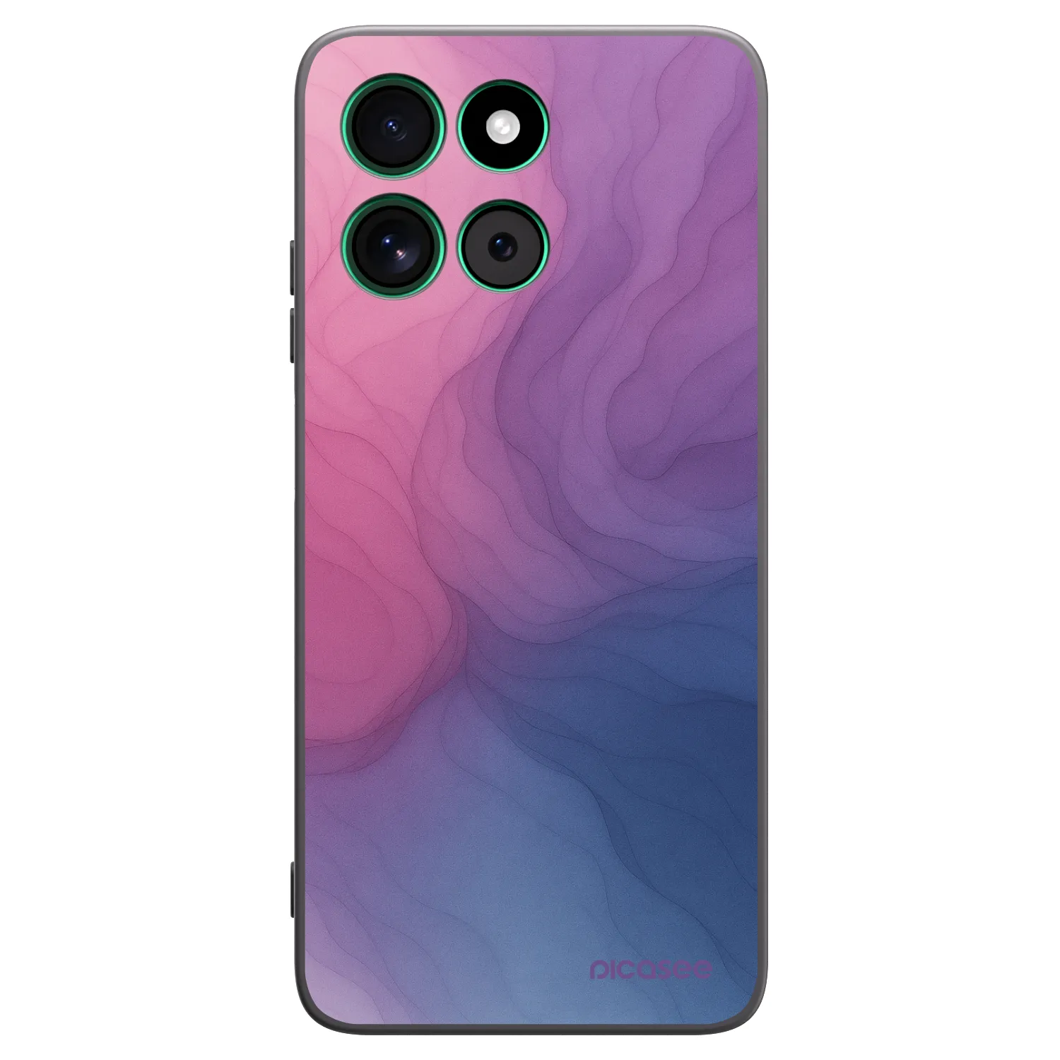 Picasee Motorola Moto G57 Power Hülle - Schwarzes Silikon - Silk