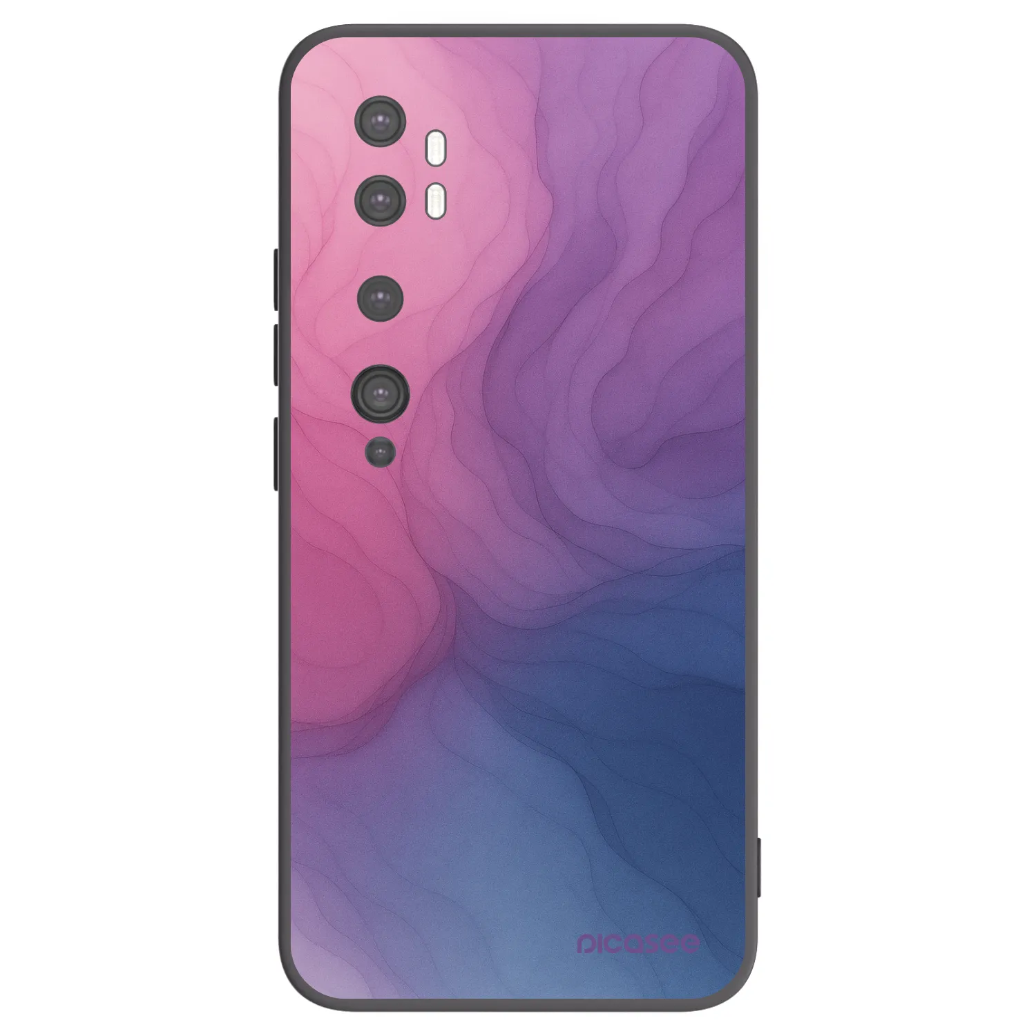 Picasee Xiaomi Mi Note 10 (Pro) Hülle - Schwarzes Silikon - Silk