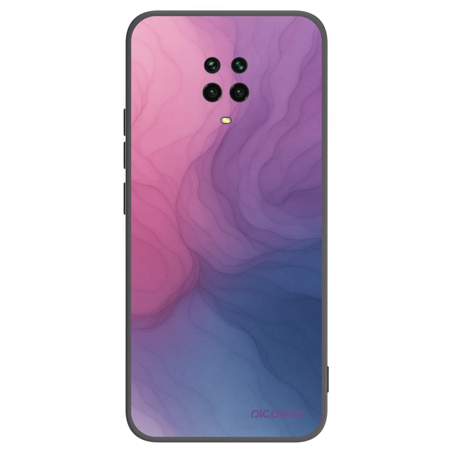Picasee Xiaomi Redmi Note 9 Pro Hülle - Schwarzes Silikon - Silk