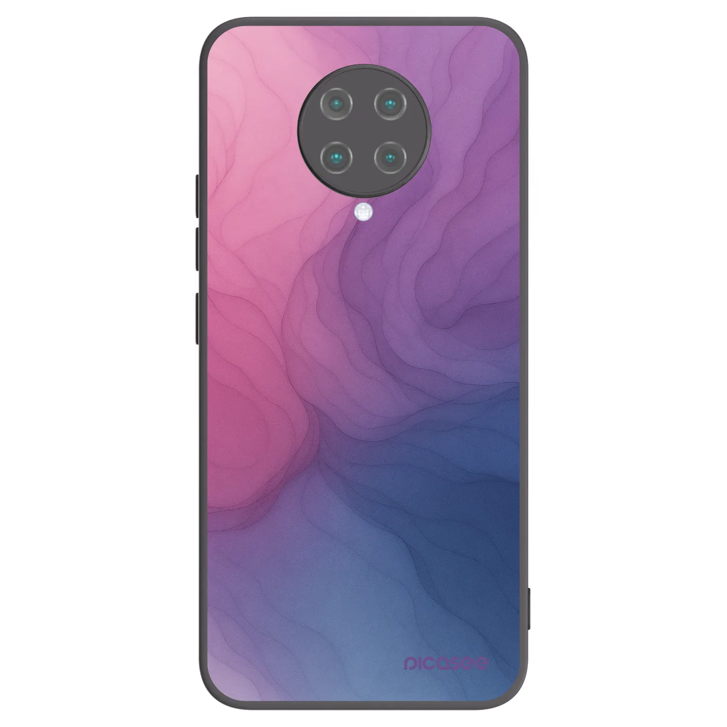 Picasee Xiaomi Poco F2 Pro Hülle - Schwarzes Silikon - Silk