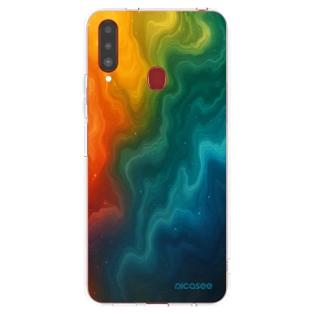 Picasee Samsung Galaxy A20s Hülle - Transparentes Silikon - Solar