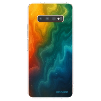 Picasee Samsung Galaxy S10 Plus G975 Hülle - Transparentes Silikon - Solar