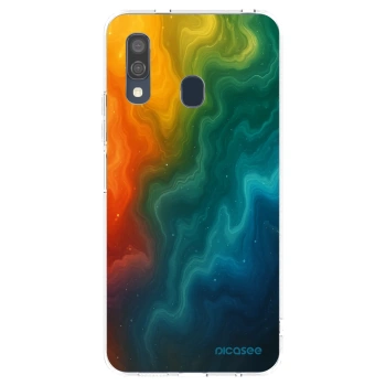 Picasee Samsung Galaxy A40 A405F Hülle - Transparentes Silikon - Solar