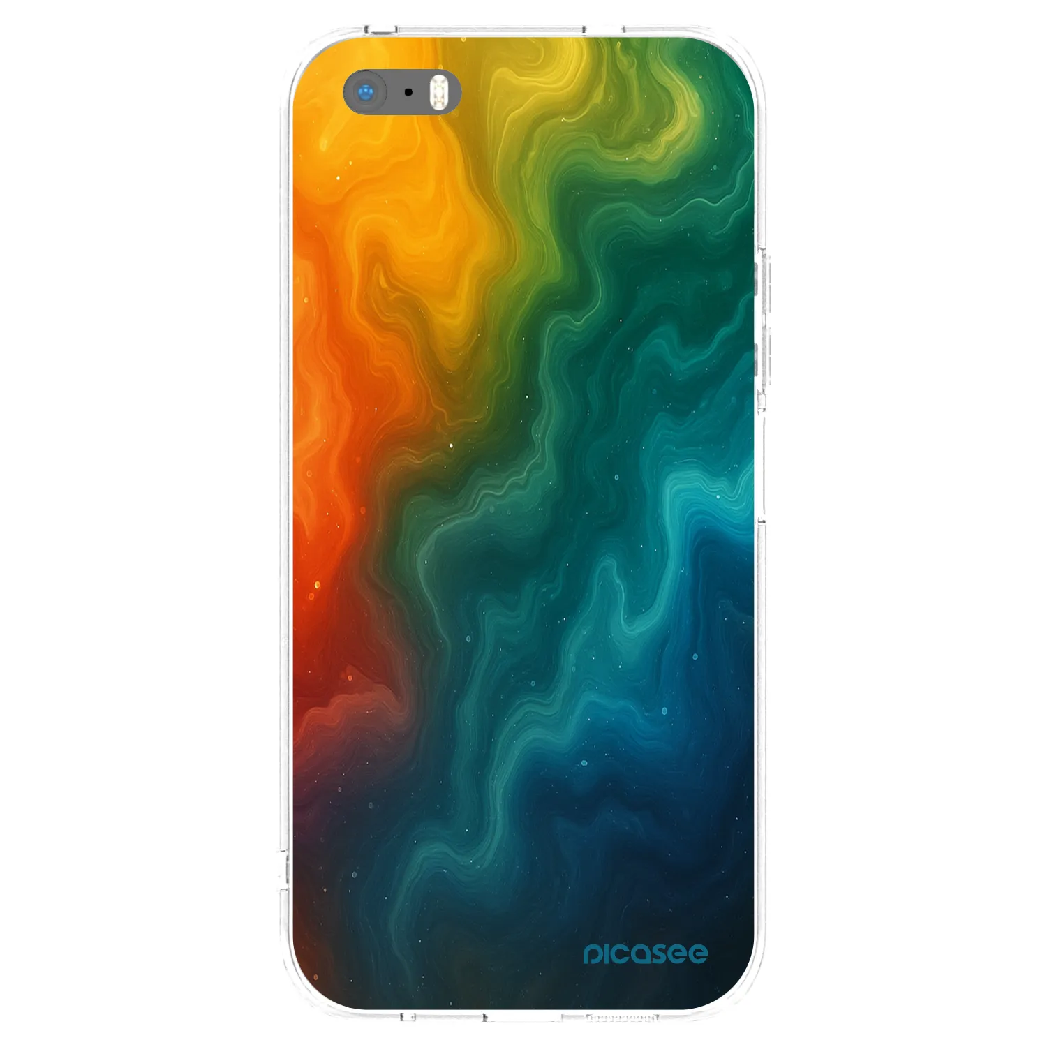 Picasee Apple iPhone 5/5S/SE Hülle - Transparentes Silikon - Solar