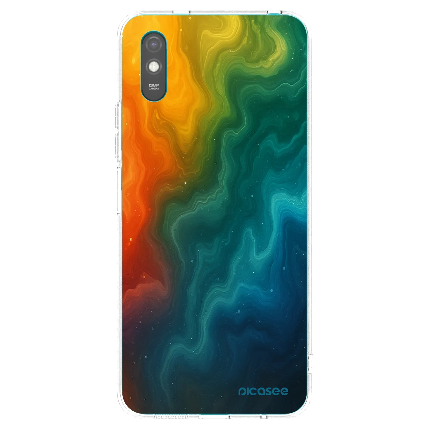 Picasee Xiaomi Redmi 9A Hülle - Transparentes Silikon - Solar