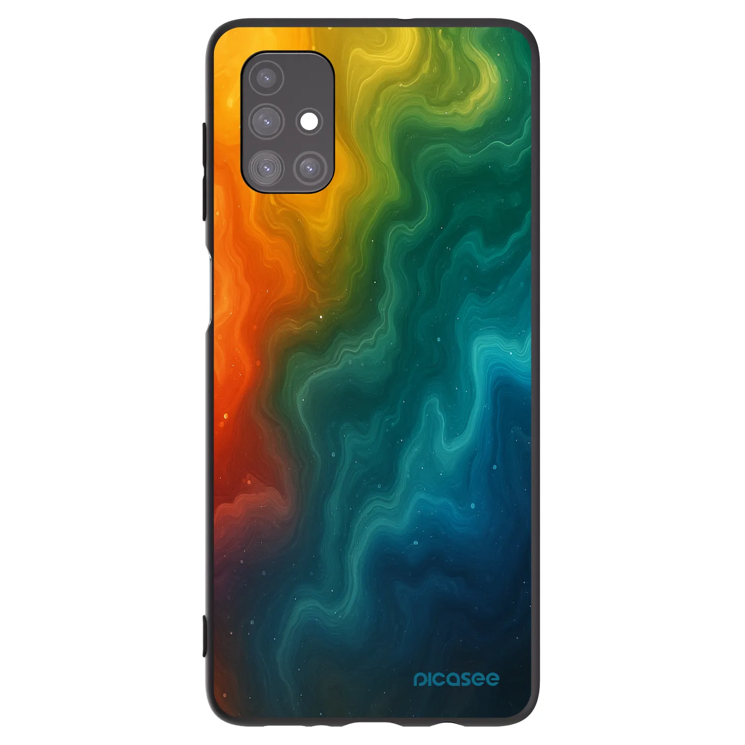 Picasee Samsung Galaxy M51 M515F Hülle - Schwarzes Silikon - Solar