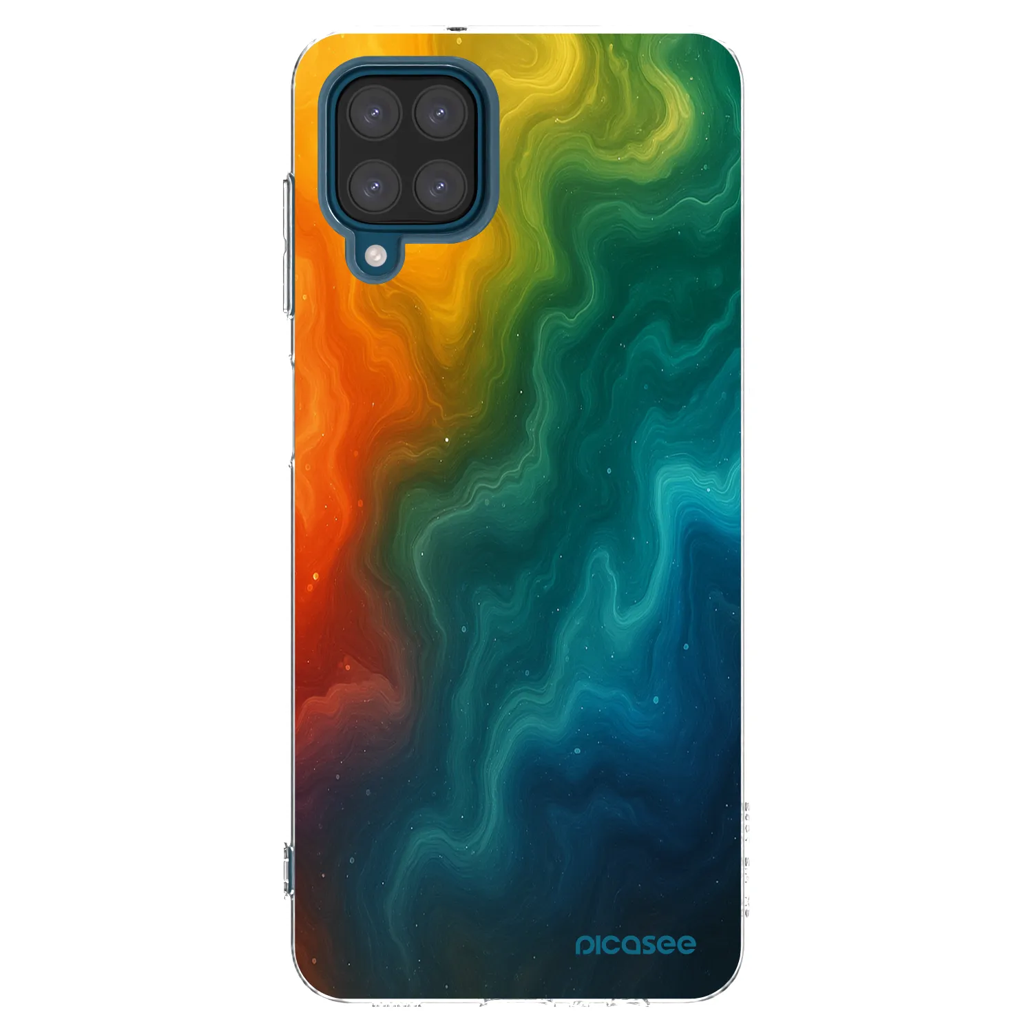 Picasee Samsung Galaxy A12 A125F Hülle - Transparentes Silikon - Solar