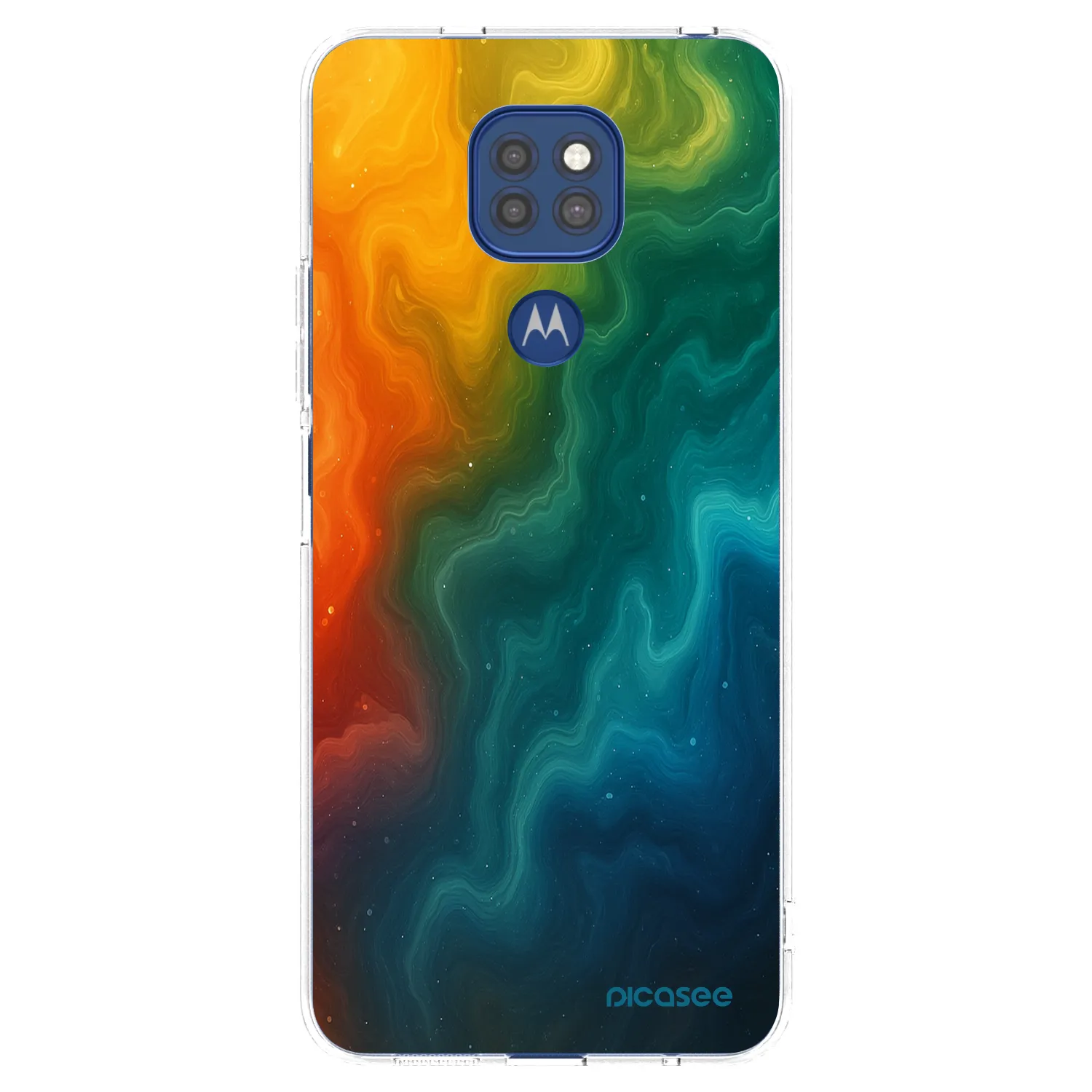 Picasee Motorola Moto G9 Play Hülle - Transparentes Silikon - Solar