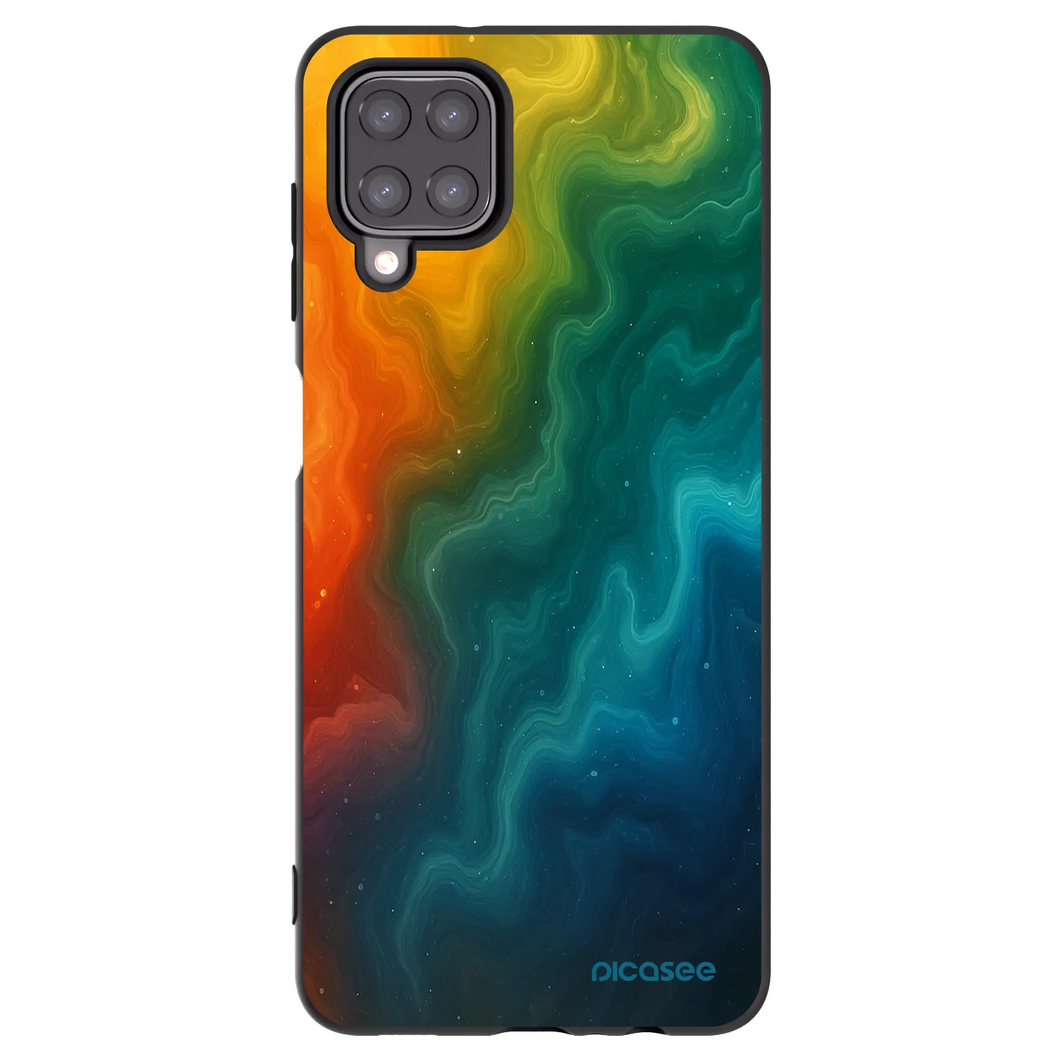 Picasee Samsung Galaxy M12 M127F Hülle - Schwarzes Silikon - Solar