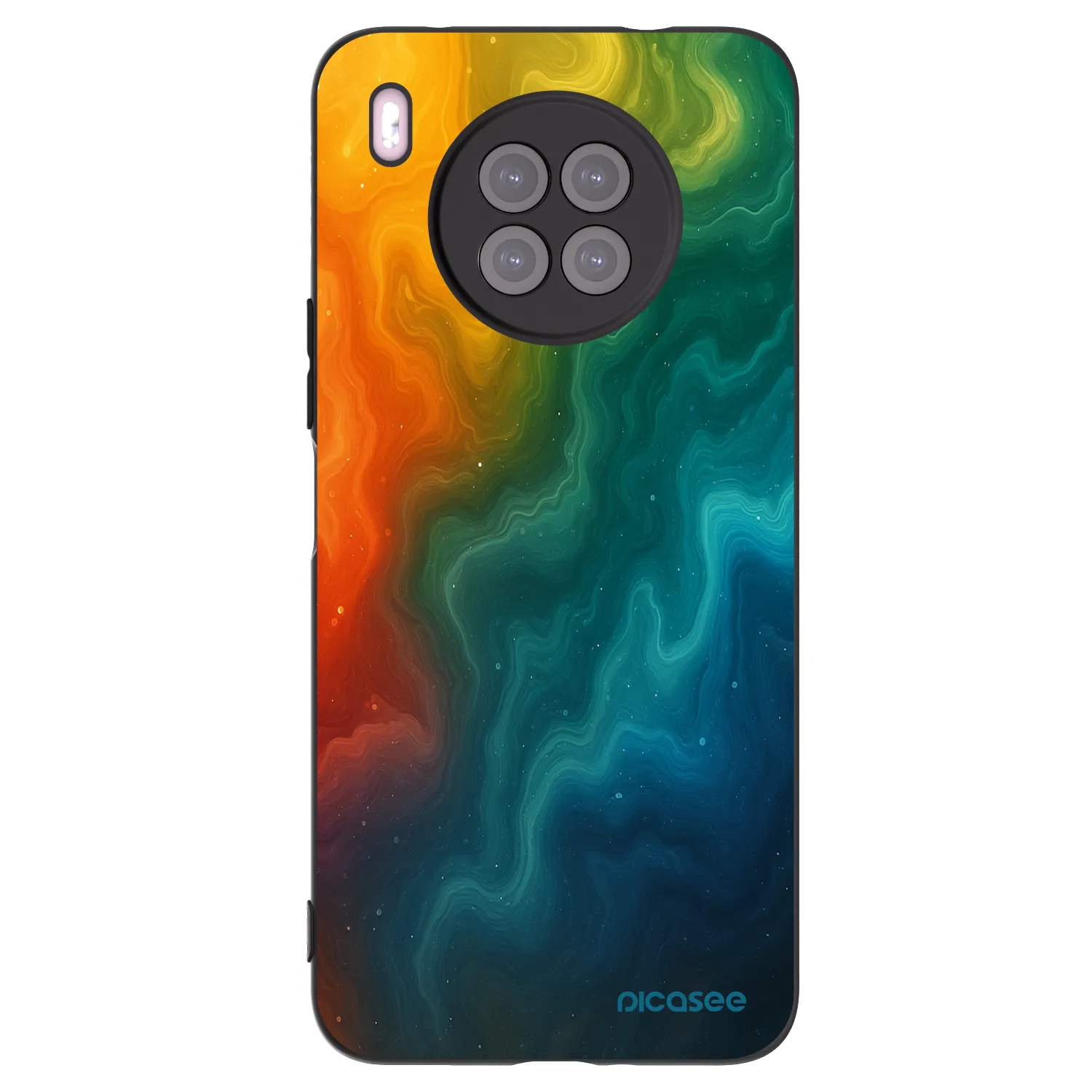 Picasee Huawei Nova 8i Hülle - Schwarzes Silikon - Solar