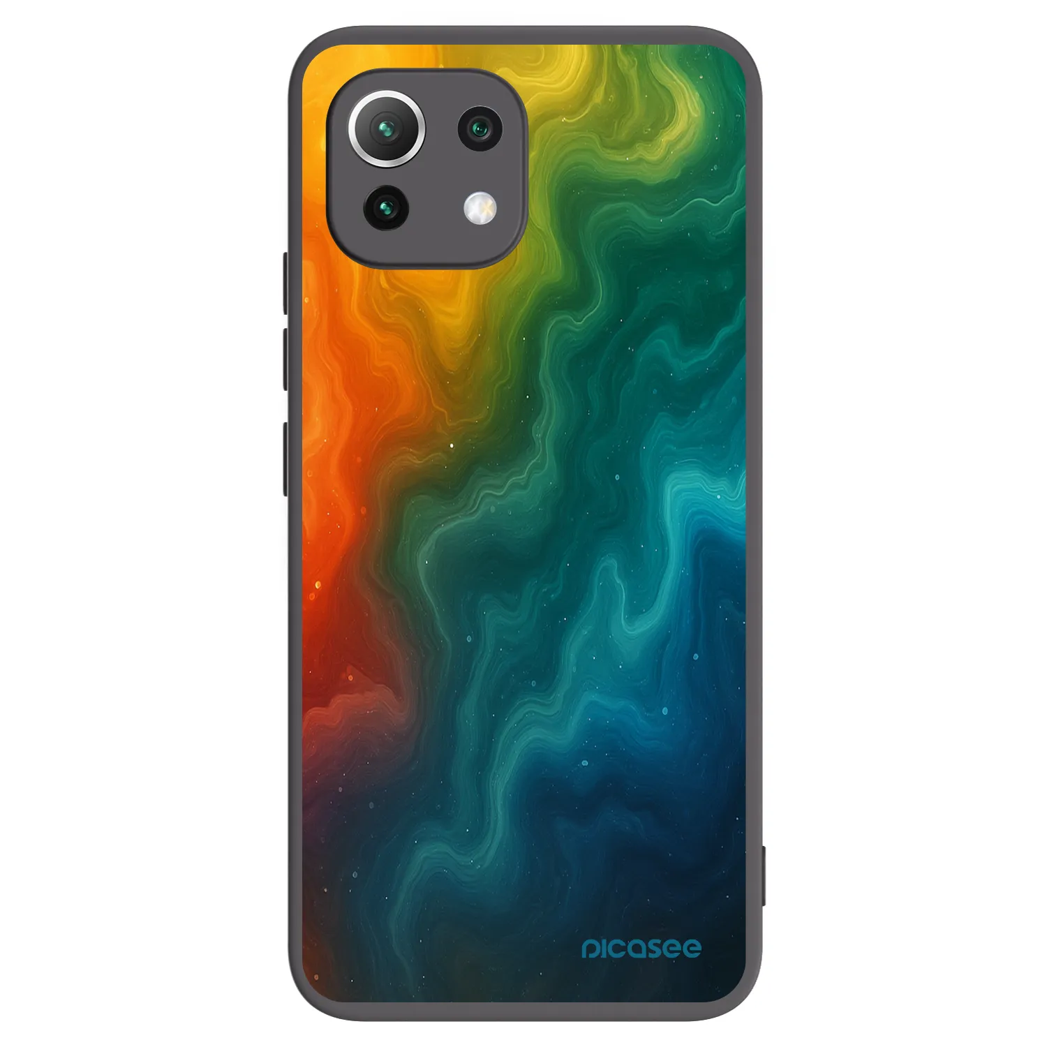 Picasee Xiaomi 11 Lite 5G NE Hülle - Schwarzes Silikon - Solar