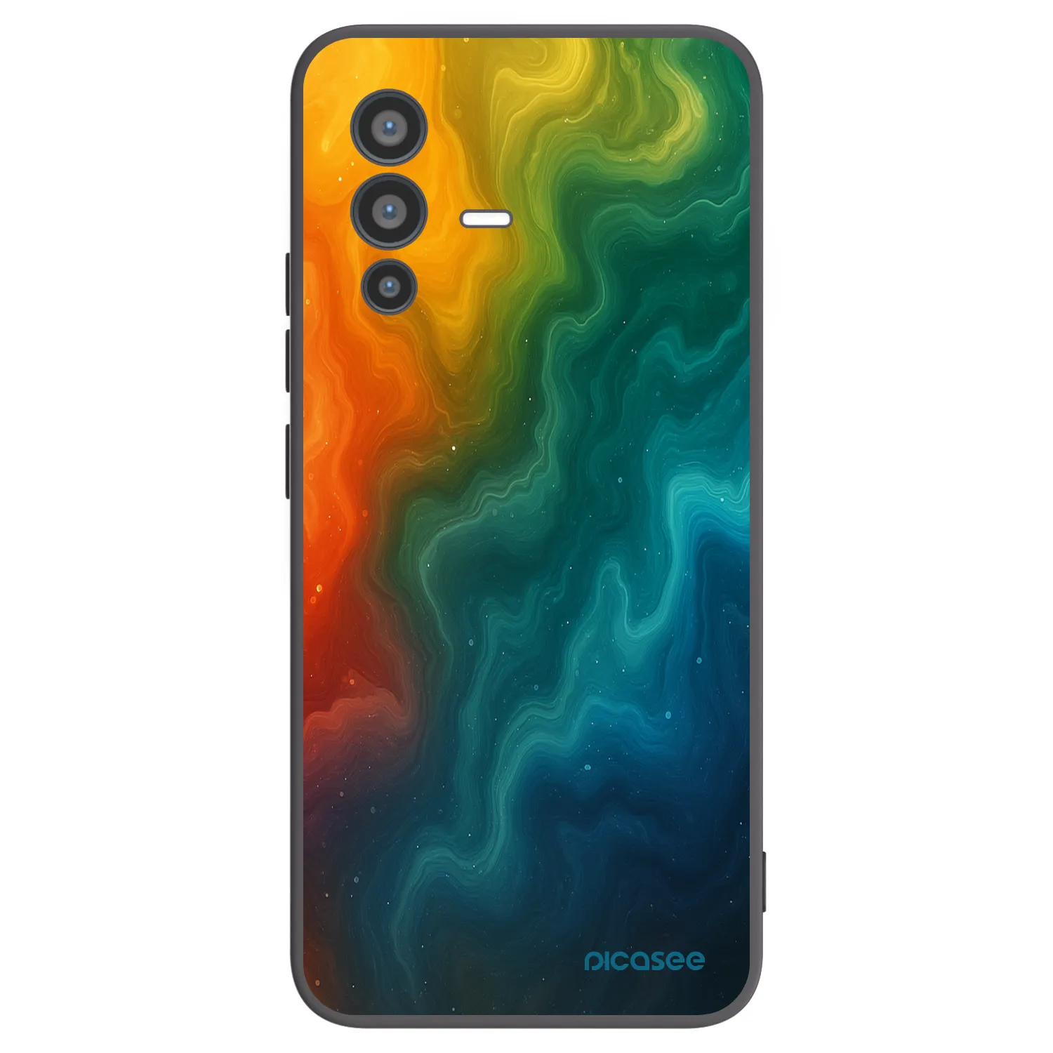 Picasee Vivo V23 5G Hülle - Schwarzes Silikon - Solar