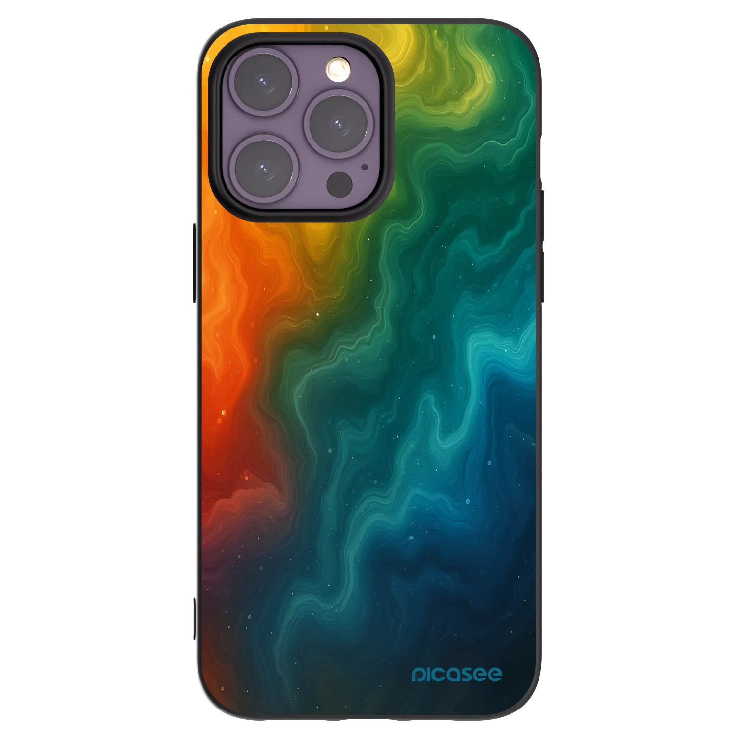 Picasee Apple iPhone 14 Pro Max Hülle - Schwarzes Silikon - Solar