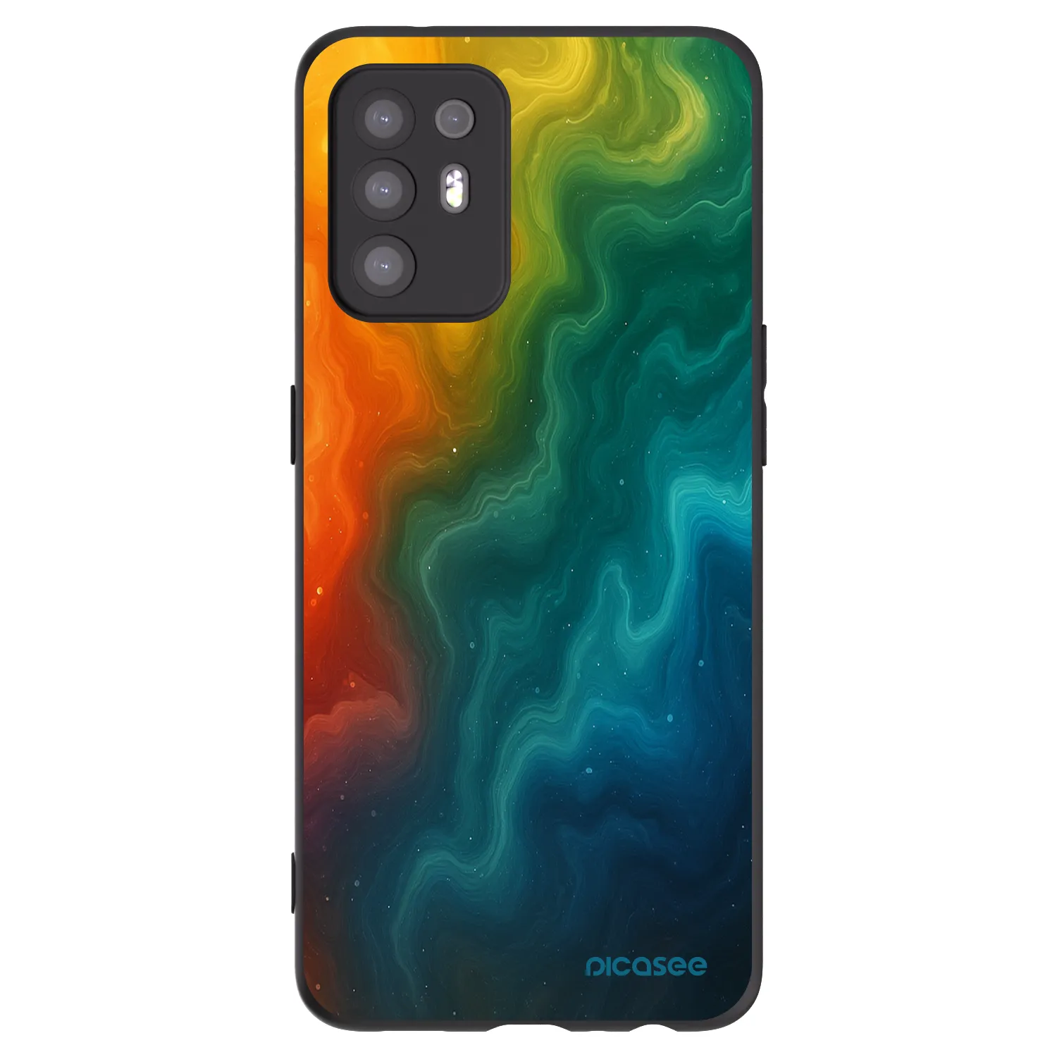 Picasee OPPO A94 5G Hülle - Schwarzes Silikon - Solar