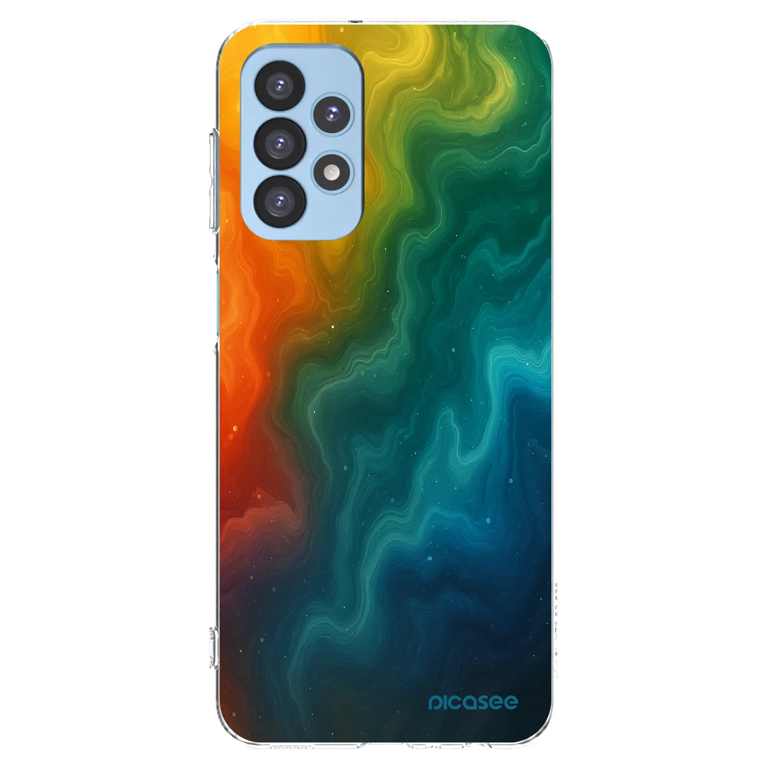 Picasee Samsung Galaxy A23 A235F 4G Hülle - Transparentes Silikon - Solar