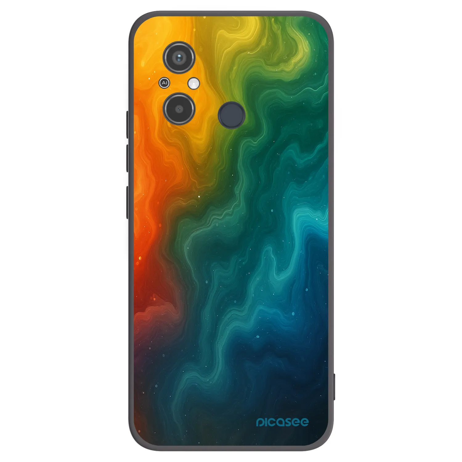 Picasee Xiaomi Redmi 12C Hülle - Schwarzes Silikon - Solar