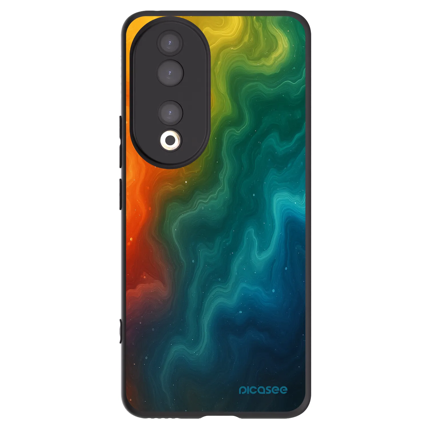 Picasee Honor 90 5G Hülle - Schwarzes Silikon - Solar