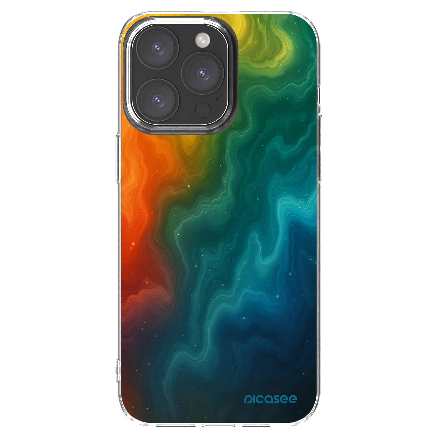 Picasee Apple iPhone 15 Pro Max Hülle - Transparentes Silikon - Solar