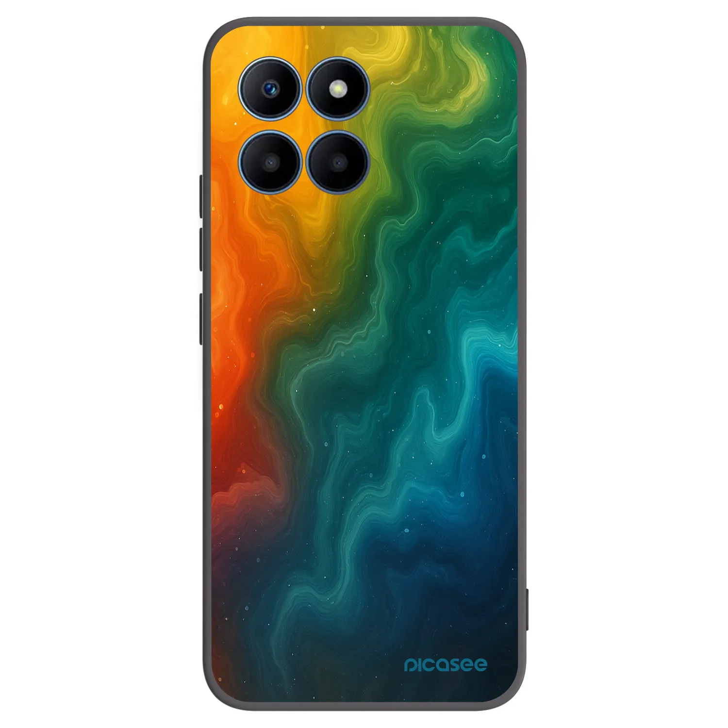 Picasee Honor 70 Lite Hülle - Schwarzes Silikon - Solar