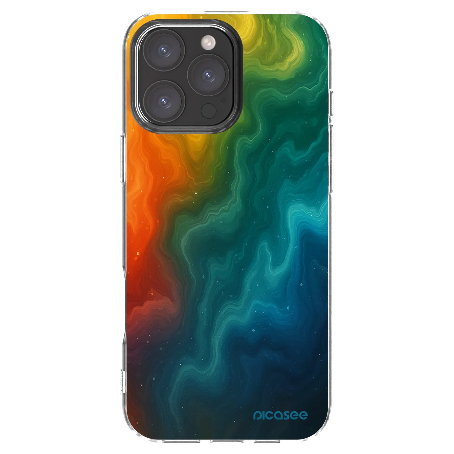 Picasee Apple iPhone 16 Pro Max Hülle - Transparentes Silikon - Solar