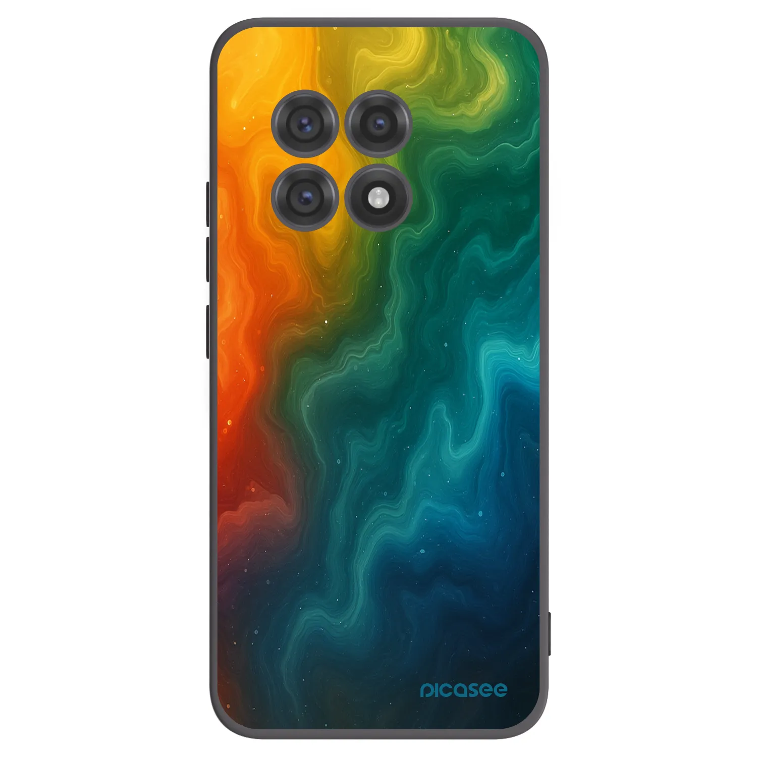 Picasee OnePlus 13R 5G Hülle - Schwarzes Silikon - Solar