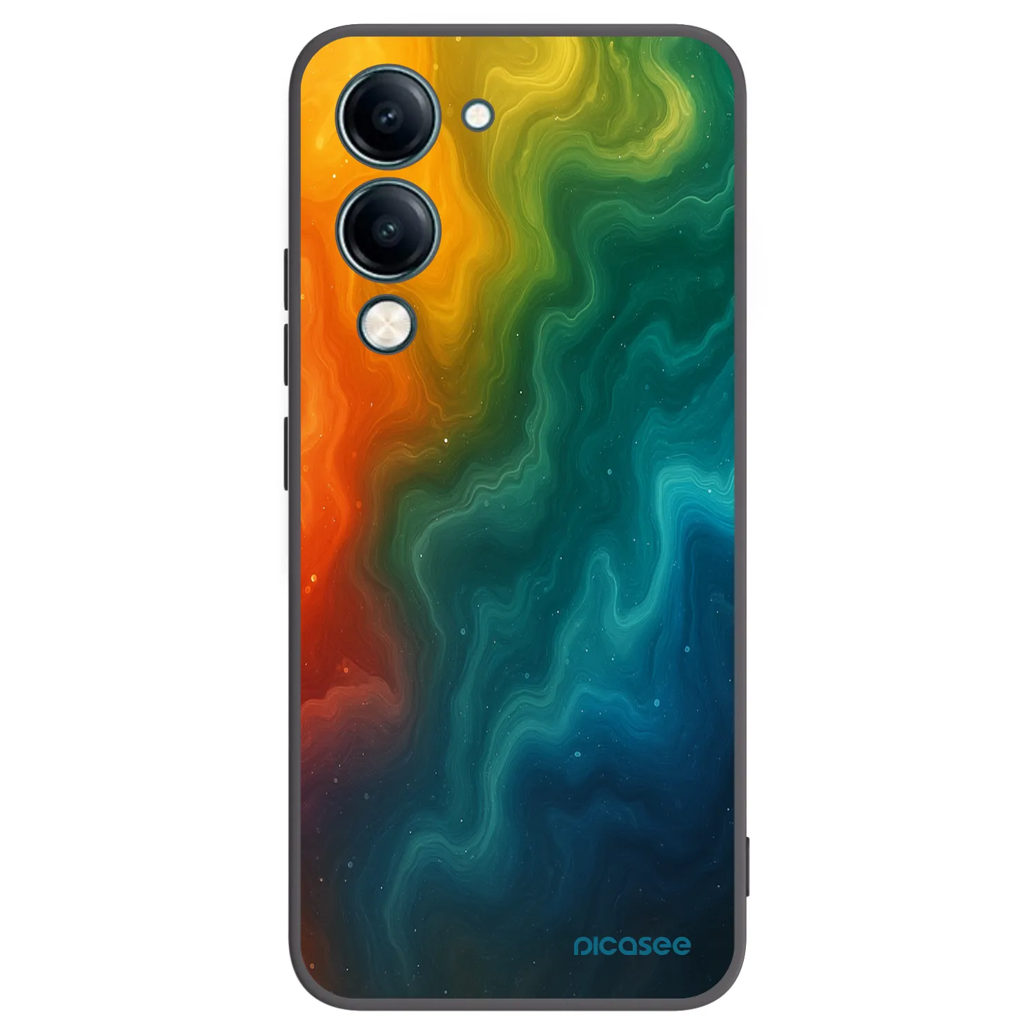 Picasee Vivo Y29s 5G Hülle - Schwarzes Silikon - Solar