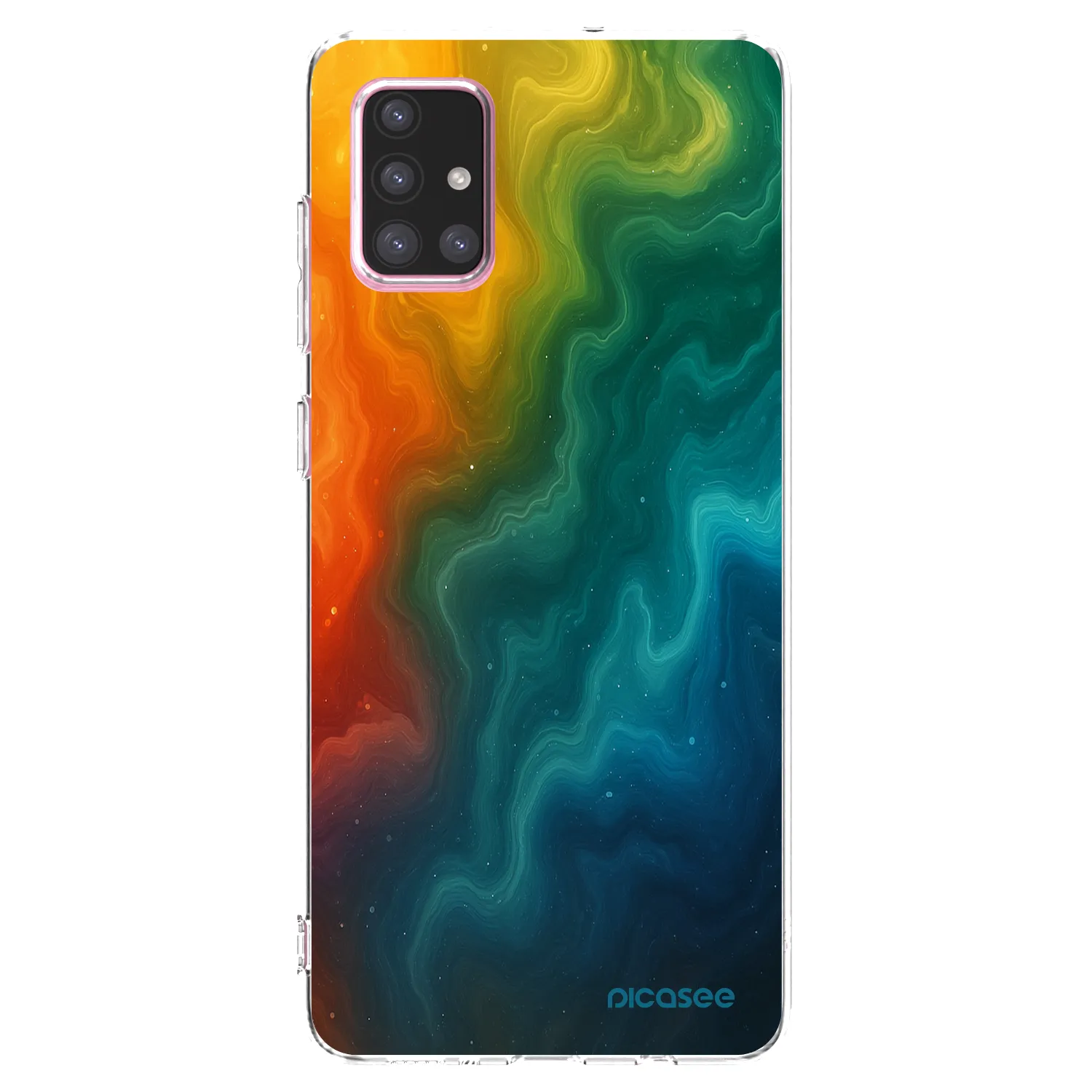 Picasee Samsung Galaxy A71 A715F Hülle - Transparentes Silikon - Solar