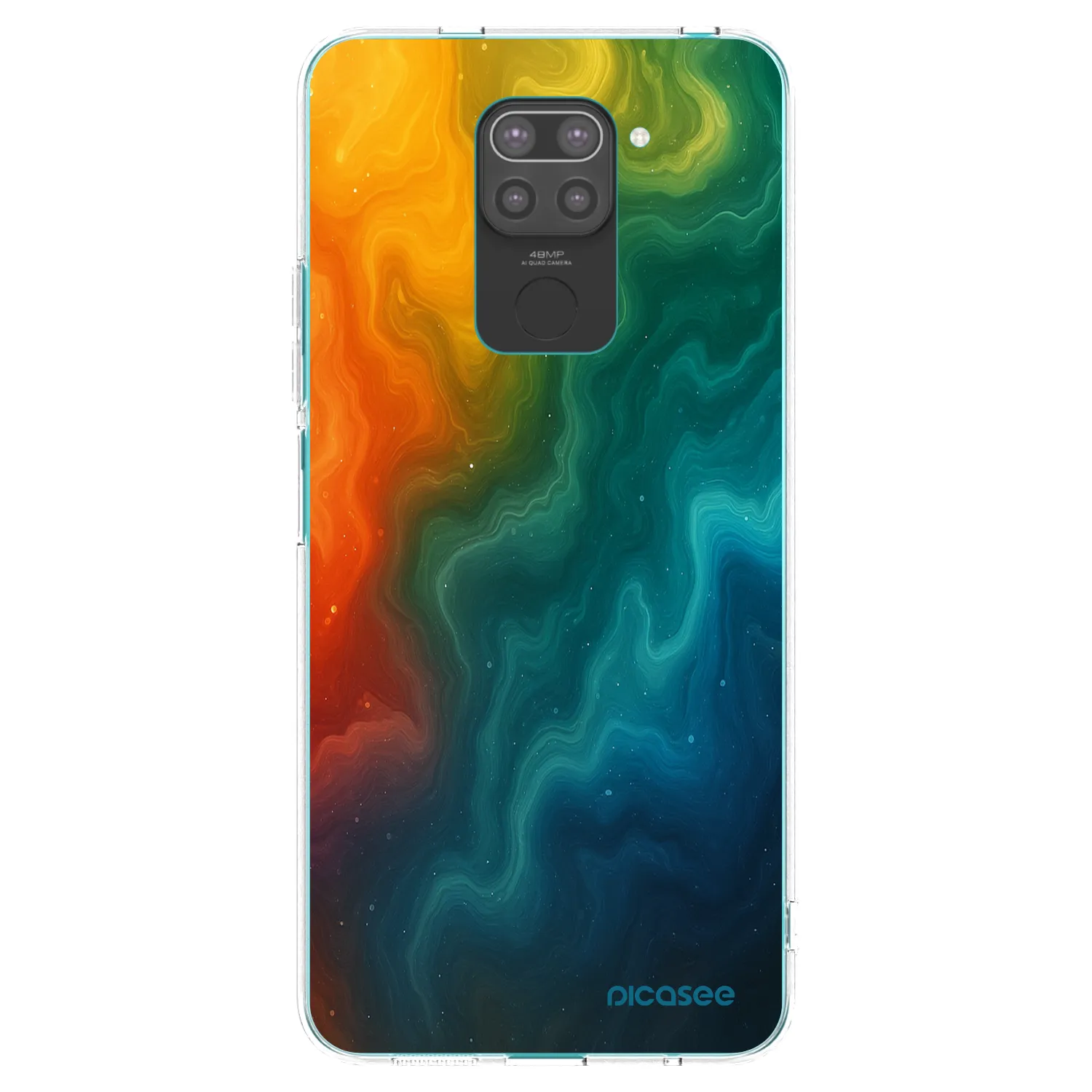 Picasee Xiaomi Redmi Note 9 Hülle - Schwarzes Silikon - Solar