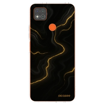 Picasee Xiaomi Redmi 9C Hülle - Transparentes Silikon - Thunder