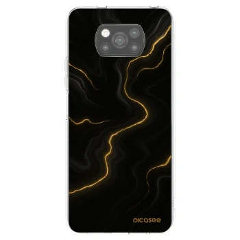 Picasee Xiaomi Poco X3 Hülle - Schwarzes Silikon - Thunder