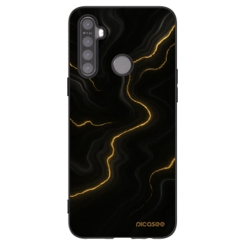 Picasee Realme 5 Hülle - Schwarzes Silikon - Thunder