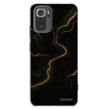 Picasee Xiaomi Redmi Note 10 Hülle - Transparentes Silikon - Thunder