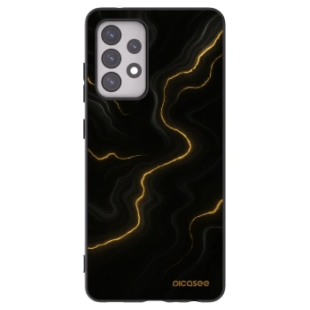 Picasee Samsung Galaxy A52 5G A525F Hülle - Schwarzes Silikon - Thunder