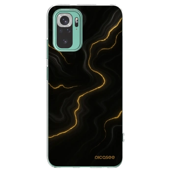 Picasee Xiaomi Redmi Note 10 Pro Hülle - Transparentes Silikon - Thunder